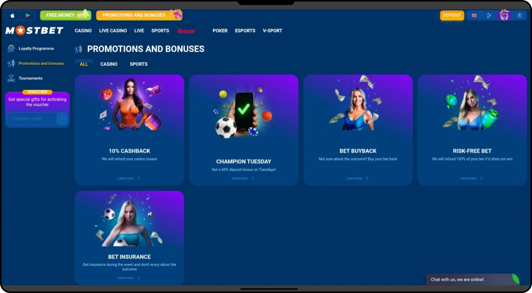Mostbet Bonus and Promo Code - Mostbet Pakistan